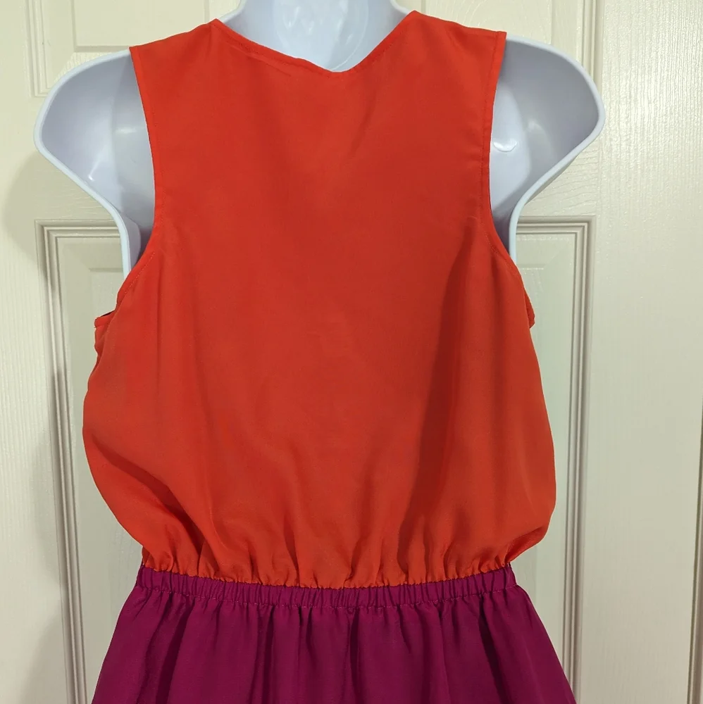 Merona XS Color Block Elastic Waist Sleeveless Dress - Picture 3 of 6